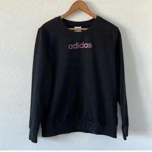 Adidas black Crewneck